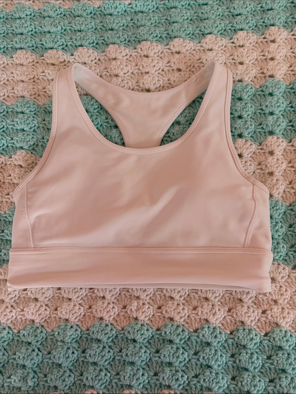 DSG white sports bra (size medium)